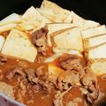 クックUFU15U☆'s cooksnap of when they made 焼き豆腐と豚肉のすき煮.