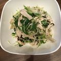 pili0801's cooksnap of when they made レンジで簡単☆水菜と鶏胸肉の塩こんぶ和え.