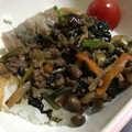 デコヘル's cooksnap of when they made ほうれん草と挽き肉のピリ辛炒め♥.