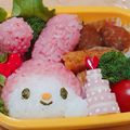 はーたんﾏﾏ's cooksnap of when they made キャラ弁＊魚肉ソーセージｄｅ誕生日ケーキ.