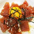 みぽぴぽ's cooksnap of when they made 混ぜるだけ！焼肉のタレでユッケ風マグロ丼.