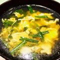bonbonnier's cooksnap of when they made ニラと玉子のスープ.