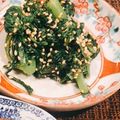 miwayonのリピ's cooksnap of when they made にんにく香る☆春菊のおひたし.