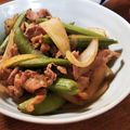 低カロ探検隊's cooksnap of when they made ■スナップエンドウと豚肉のピリ辛味噌炒め.