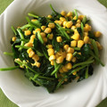 クックYS50's cooksnap of when they made ☆ほうれん草とコーンのバター炒め☆.