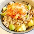 干芋くん's cooksnap of when they made ＊キムチのせ！アボカド肉味噌そぼろ丼＊.