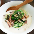 ちえたろう's cooksnap of when they made よりまろやかに◆豆乳を使った冷汁.