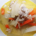 ふみはやおはる's cooksnap of when they made 酒粕たっぷり！母直伝の粕汁.