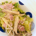 Naogon703's cooksnap of when they made 素材力！ｷｬﾍﾞﾂとﾍﾞｰｺﾝの蒸し焼き.