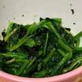 クックLZ7E8G☆'s cooksnap of when they made ほうれん草の韓国のりナムル.