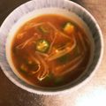 水玉ぱじゃま's cooksnap of when they made もやしとオクラの簡単！ズボラお味噌汁♪.