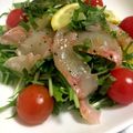 mino_smile's cooksnap of when they made タイのカルパッチョお野菜すすむレモンたれ.