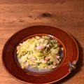 liarra's cooksnap of when they made フライパンで。あさりと春キャベツの酒蒸し.