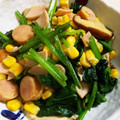 クック茶々茶's cooksnap of when they made ほうれん草とコーンのバター醤油炒め.