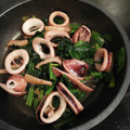 クックY9NLAJ☆'s cooksnap of when they made イカとほうれん草のマヨネーズ炒め♪.