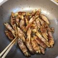 4kidsMomy's cooksnap of when they made 肉巻きポテトのバターソース照り焼き.