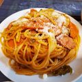 ささらんらん's cooksnap of when they made 牛乳で喫茶店風！我が家のナポリタン♪.
