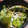 chicchaino's cooksnap of when they made 水菜ともやしのサラダ.