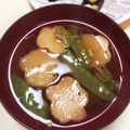 kpえもん♪'s cooksnap of when they made 絹さやと麩の味噌汁.