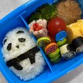 あやママ99's cooksnap of when they made パンダオニギリ弁当~子ども用~.