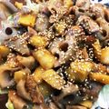 クックX4YA2M☆'s cooksnap of when they made 簡単★鶏肉（もも肉）とレンコンの生姜焼き.