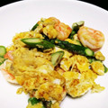 ミカ★ヅキ's cooksnap of when they made ふんわりたまご♥海老とアスパラのマヨ炒め.