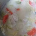 すずぱく's cooksnap of when they made 特製 鶏団子の粕汁.