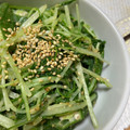 デコレ's cooksnap of when they made 簡単！オクラと水菜とちくわの胡麻和え.