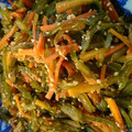 たろあんこ's cooksnap of when they made 春の定番わかめの茎できんぴら♪.