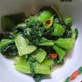 ぷ～にぷに's cooksnap of when they made かつお菜のにんにく炒め【JA福岡市】.