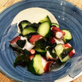 すももの枝's cooksnap of when they made たこと胡瓜とわかめの酢の物.
