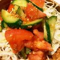 viancaa's cooksnap of when they made トマトときゅうりの中華サラダ.