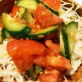 viancaa's cooksnap of when they made トマトときゅうりの中華サラダ.