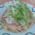 ぽこよっぴー's cooksnap of when they made ☆ごまだれ豚しゃぶパスタ☆.