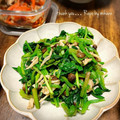 GoGo島みかん's cooksnap of when they made ほうれん草とシメジの簡単おひたし.