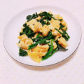 まあまま☆0403's cooksnap of when they made ほうれん草と卵炒め♪簡単.