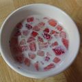 キバ美's cooksnap of when they made 離乳食やおやつに＊いちご入り＊牛乳プリン.