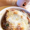 HAPPYQUILT's cooksnap of when they made 非常食カンパンからドリアに!!.