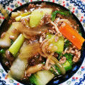カピカピコ's cooksnap of when they made 青梗菜と挽肉のオイスターソース炒め.