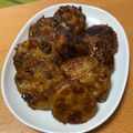 トミちー's cooksnap of when they made 少し中華風！豚ひき肉のレンコンはさみ焼き.