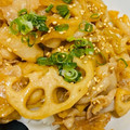ぶウ☆'s cooksnap of when they made れんこんと豚肉の甘辛炒め♡きんぴら風.