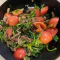 わっきー0424's cooksnap of when they made ほうれん草と炒め牛肉のサラダ.