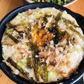 クックJ3IHQO☆'s cooksnap of when they made 山芋焼き（キャベツもやし入り）.
