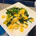 ☆saya☆saya's cooksnap of when they made ほうれん草と卵の白だし炒め.