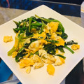 ☆saya☆saya's cooksnap of when they made ほうれん草と卵の白だし炒め.