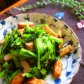 haruku221's cooksnap of when they made 5分で完成！野菜天と小松菜のマヨ醤油炒め.