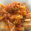 コッピー３０５'s cooksnap of when they made ＊簡単おつまみにも！厚揚げのキムチのせ＊.
