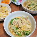 myrose's cooksnap of when they made 豚肉と水菜と卵の炒め蒸し(丼).