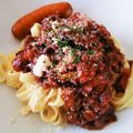 ruizhi's cooksnap of when they made 本格的！タリアテッレ ボロネーゼ.