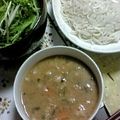 ゆっちい＆かをる's cooksnap of when they made ねぎ豚ごまだれつけうどん.